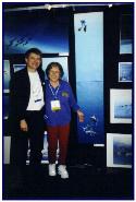 Meeting with Pascal's great fan Dr E.Clark, the Lady Shark