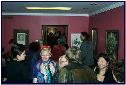 Opening reception at Interart Gallery, with Brigid Marlin 