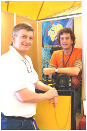 With B.Sutterer (Kinetics housing, wearing a Pascal's watch!), pic by G.Lecocq