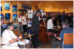 Bernard Abeille, Gilles, Kurt Amsler, Camille Lusardi,Hervé Giorgi, Slava during Pascal's opening party, pic by G.lecocq