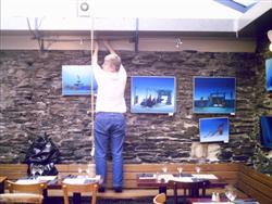 Pascal's exhibition in Le Papagayo, 2008