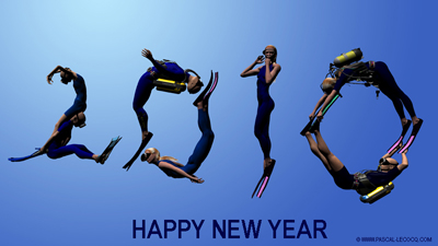 happy new year 2010, CGI by Pascal Lecocq