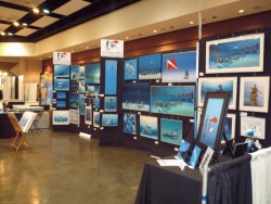 Pascal's exhibition at the Bay Area Dive Show, Santa Clara , CA, 2010