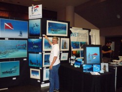 Pascal's exhibition at the Bay Area Dive Show, Santa Clara , CA, 2010