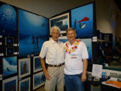 Pascal with filmmaker Bill Mc Donald at Scuba Show 2010