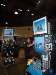 Pascal's exhibition at OceanEnterprises booth at Scuba Show 2010