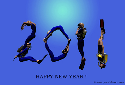 happy new year 2011, CGI by Pascal Lecocq