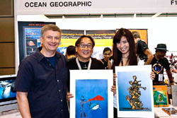 with Jessica Tan and Michael Aw, pic © OceanGeographic