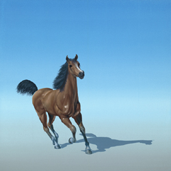  Clippity Clop, oil on canvas by Pascal Lecocq 