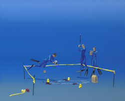  Crime scene, giclee on canvas by Pascal Lecocq