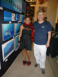 Pascal with Gallery owner Brooke Trace